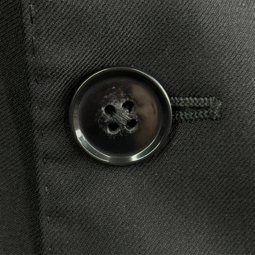 Peter Millar Black Wool Blazer Mens 48R Two Button Suit Jacket Office Formal NEW